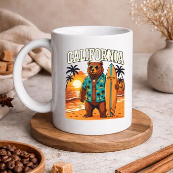 California Bear SVG, California Retro Surfing California Beach Sunset Summer SVG PNG 5 CaliforniaRetroSurfingCaliforniaBeachSunsetSummermug