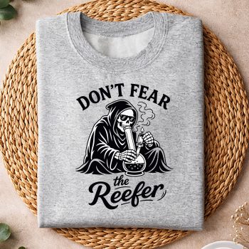 Alternative view of Cannabis, Cannabis Weed 420 Grim Reaper Smoking Dont Fear The Reefer SVG PNG