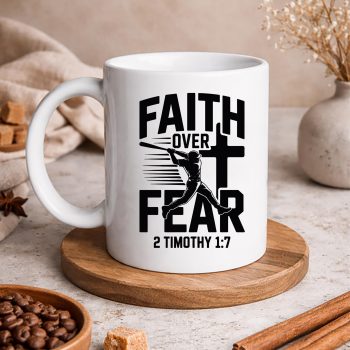 ChristianBaseballFaithOverFearBibleVerseBaseballmug