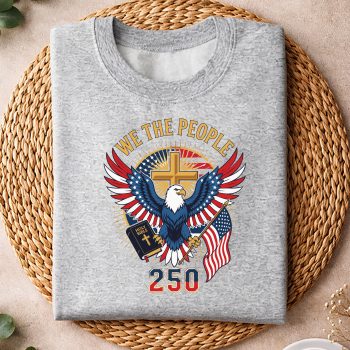 Alternative view of America 250 SVG, Christian Eagle America 250 Years One Nation Under God SVG PNG