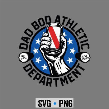 Dad Bob SVG, Dad BOD Athletic Department No PRS Just PBRs SVG PNG