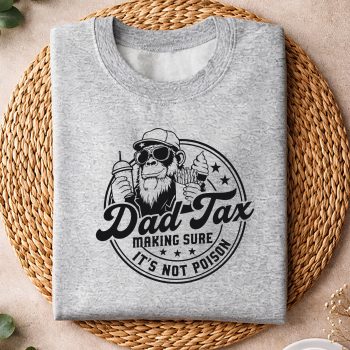 Alternative view of Dad Tax Monkey SVG, Dad Tax Making Sure Its Not Poison Monkey Fathers Day SVG PNG