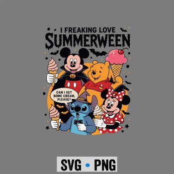 Mickey Friends Summerween SVG, Disney Mickey and Friends Summerween Spooky Summer Party Halloween SVG PNG