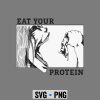 Man vs Beast SVG, Eat Your Protein Man vs Beast Gym Fitness SVG PNG 7 EatYourProteinManvsBeastGymFitness