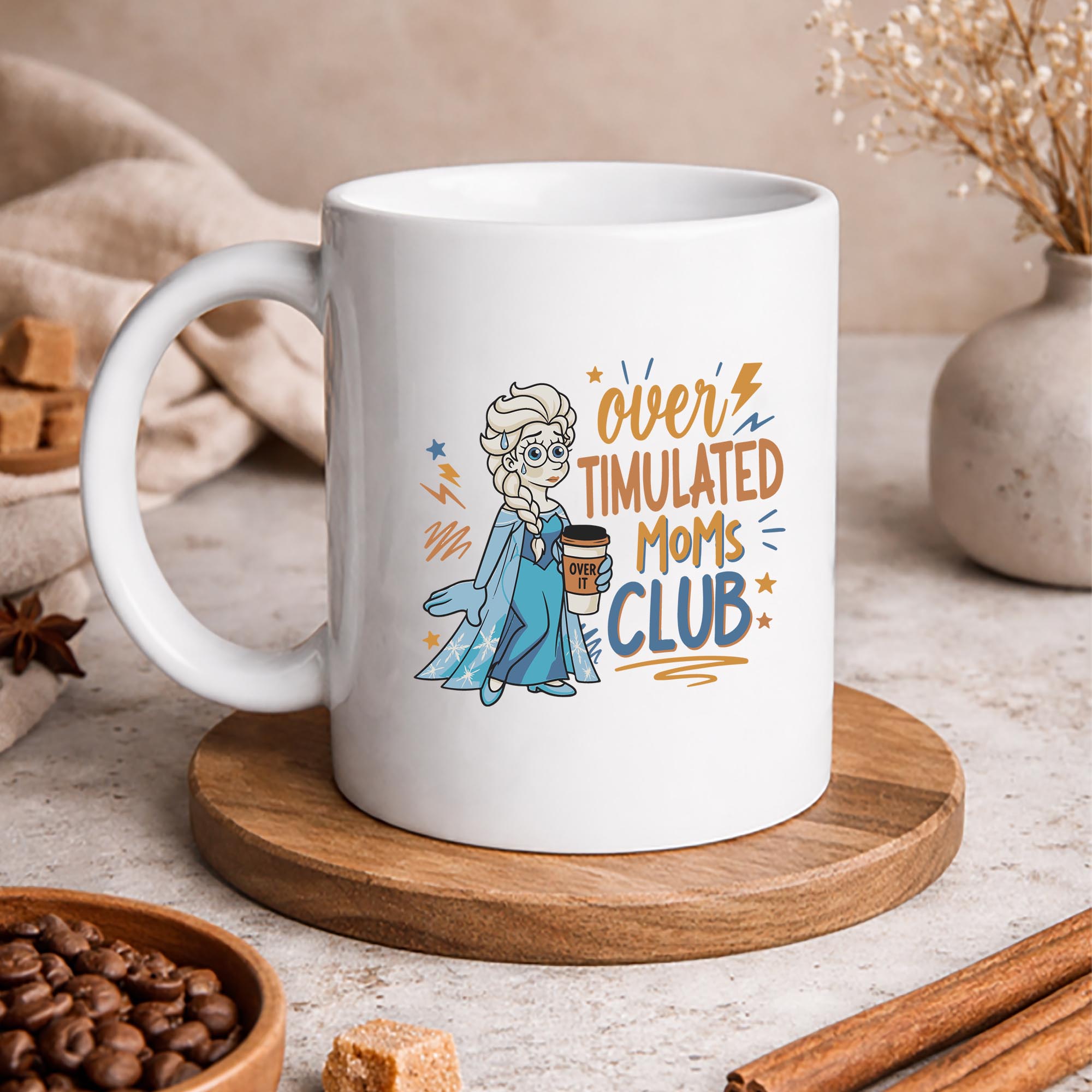 Elsa Moms Club, Elsa Over Timulated Moms Club Coffee Funny Mama SVG PNG 3 Elsa Moms Club, Elsa Over Timulated Moms Club Coffee Funny Mama SVG PNG - Image 3