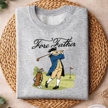 Alternative view of Fore Father Washington SVG, Fore Father George Washington Funny Golfing Pun SVG PNG