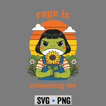 Frog Rage Consuming SVG, Frog Rage is Consuming Me Sarcastic SVG PNG