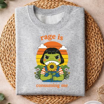 Alternative view of Frog Rage Consuming SVG, Frog Rage is Consuming Me Sarcastic SVG PNG