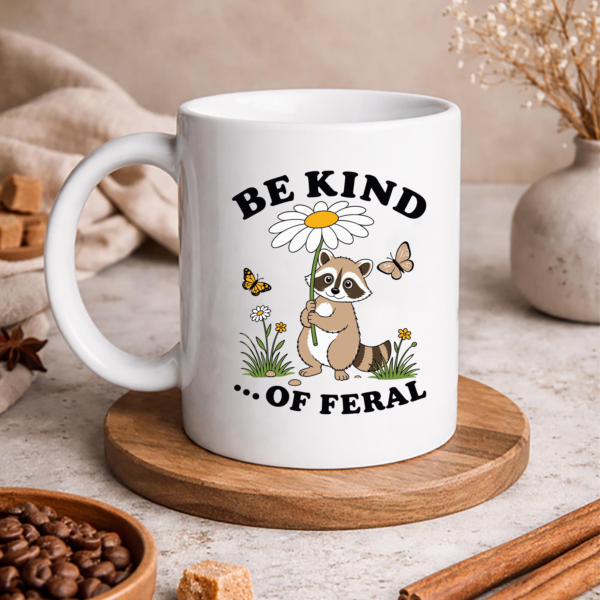Raccoon, Funny Be Kind of Feral Racoon Sarcastic Ironic Mental Health SVG PNG 3 Raccoon, Funny Be Kind of Feral Racoon Sarcastic Ironic Mental Health SVG PNG - Image 3