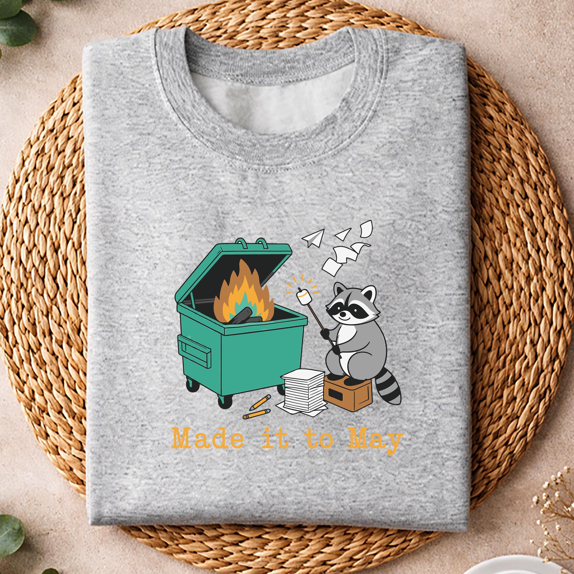 Last Day, Funny Raccoon Dumpster Fire Made It to May Teacher Last Day SVG PNG 2 Last Day, Funny Raccoon Dumpster Fire Made It to May Teacher Last Day SVG PNG - Image 2
