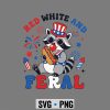 Raccoon Red White Feral SVG, Funny Raccoon Red White Feral 4th of July Patriot SVG PNG 7 FunnyRaccoonRedWhiteFeral4thofJulyPatriot