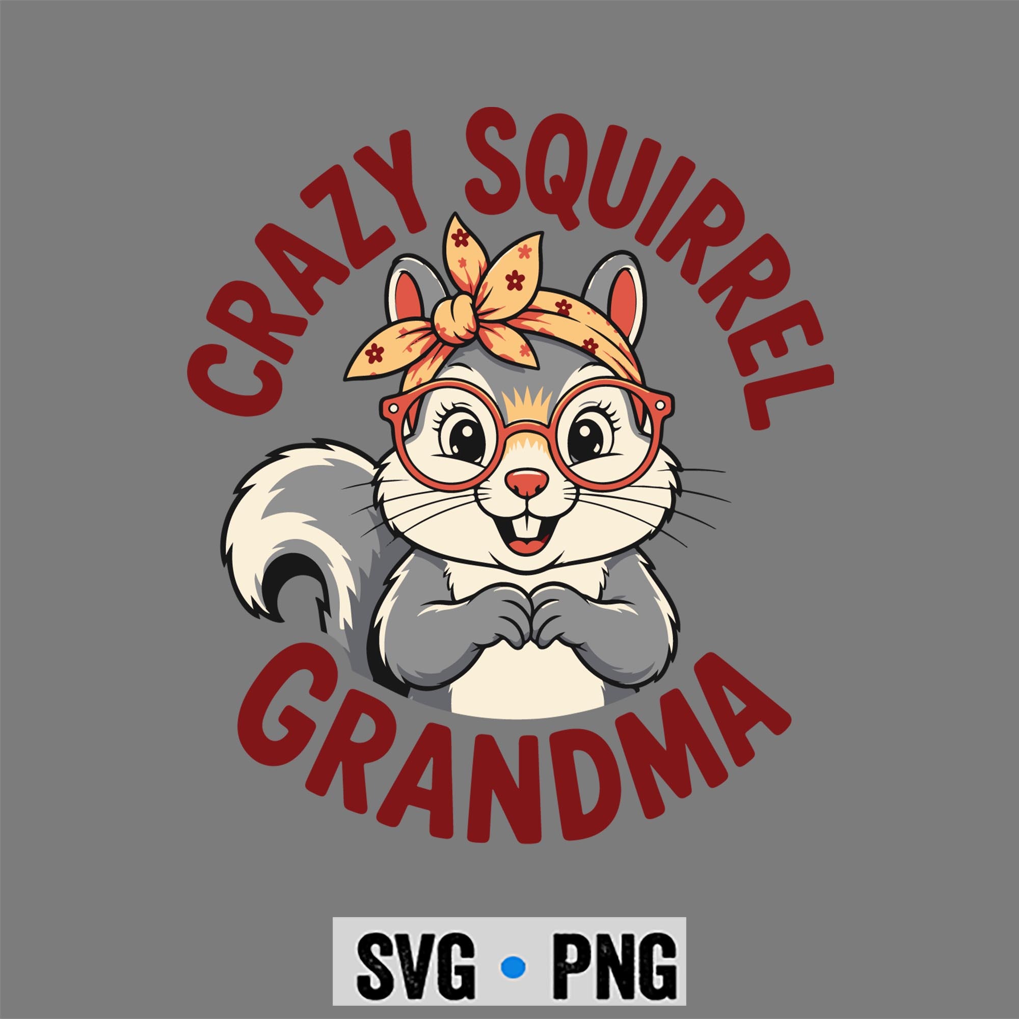 Squirrel Grandma SVG, Funny Squirrel Grandma Cute Animal Grandma SVG PNG 1 Squirrel Grandma SVG, Funny Squirrel Grandma Cute Animal Grandma SVG PNG