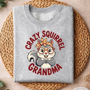 Alternative view of Squirrel Grandma SVG, Funny Squirrel Grandma Cute Animal Grandma SVG PNG