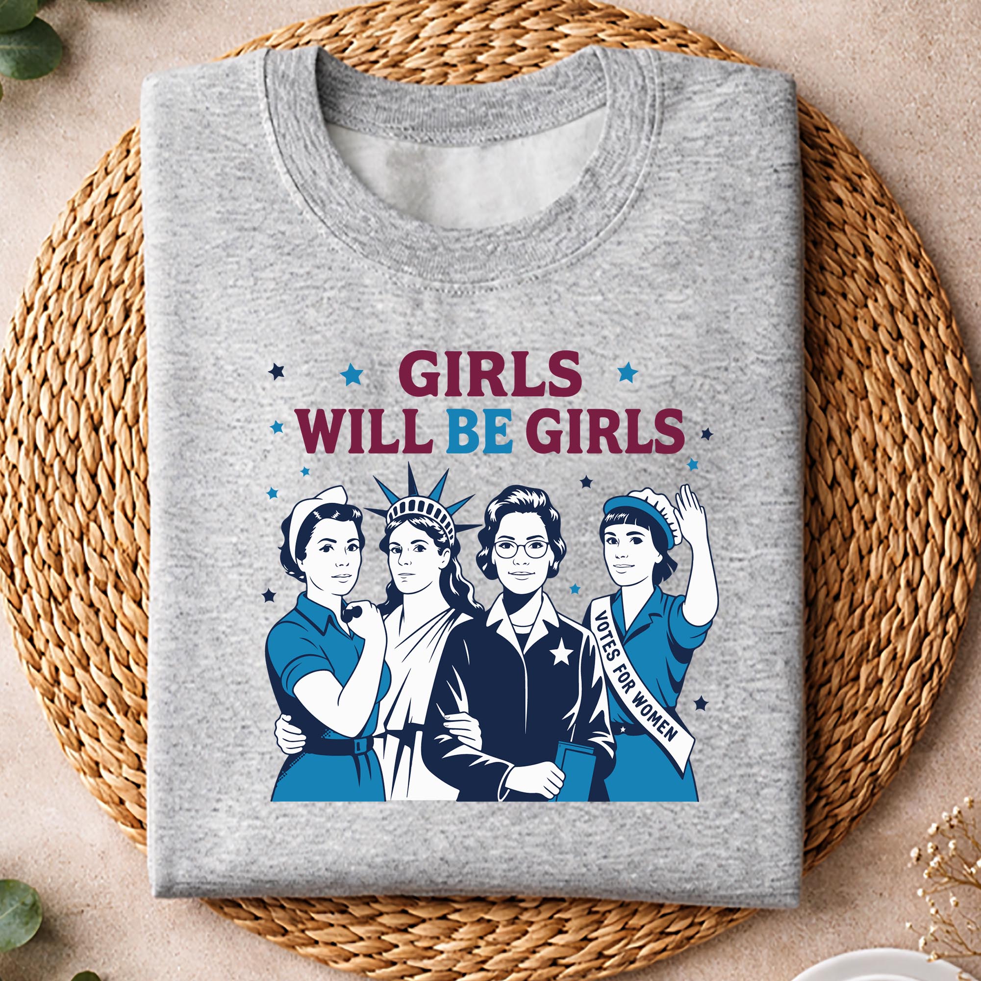 Girls Feminist Patriot SVG, Girl Will be Girls Patriotic Feminist 4th of July SVG PNG 2 Girls Feminist Patriot SVG, Girl Will be Girls Patriotic Feminist 4th of July SVG PNG - Image 2