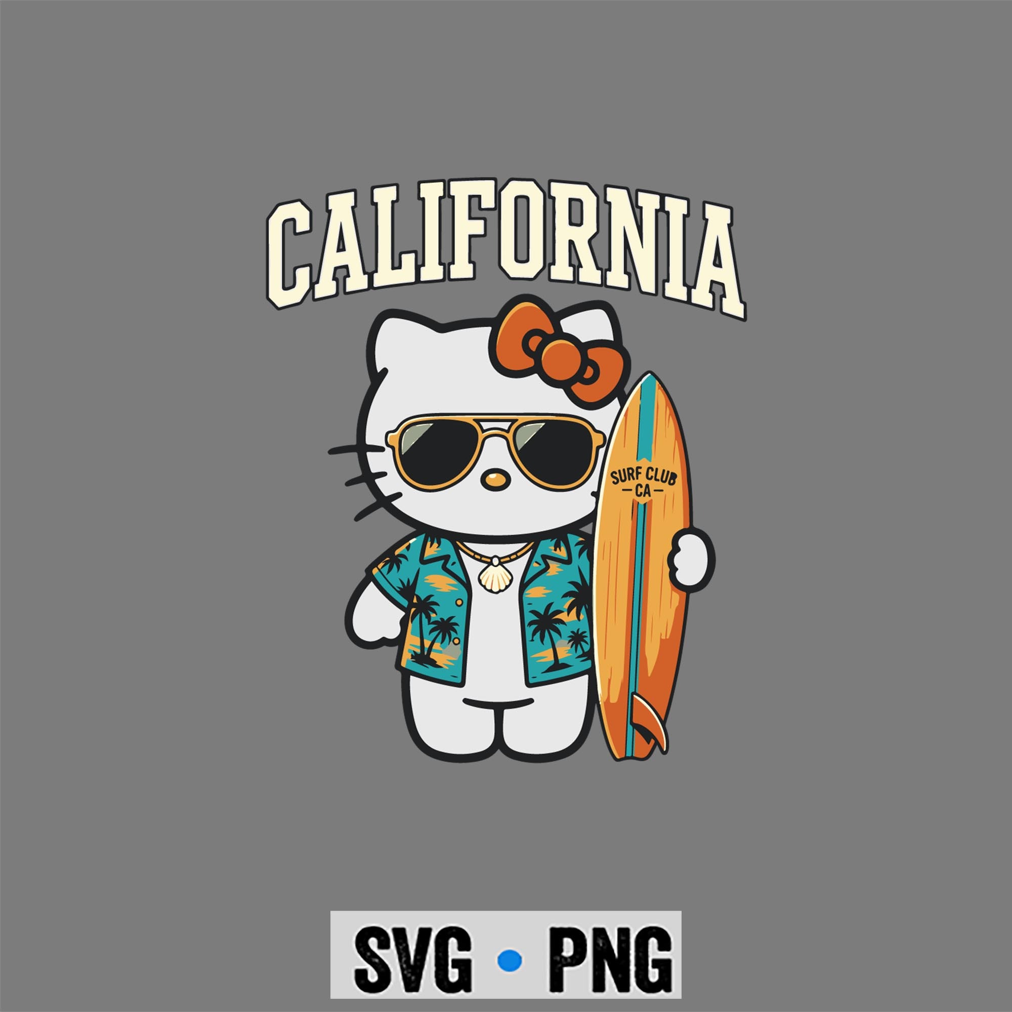 Hello Kitty California SVG, Hello Kitty California Retro Surfing California Beach Sunset Summer SVG PNG 1 Hello Kitty California SVG, Hello Kitty California Retro Surfing California Beach Sunset Summer SVG PNG