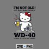 Hello Kitty WD40 SVG, Hello Kitty Im Not Old I Just Need Some WD40 and A Little Duct Tape SVG PNG 7 HelloKittyImNotOldIJustNeedSomeWD40andALittleDuctTape