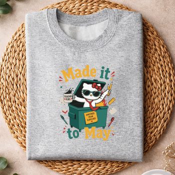 Hello Kitty Last Day SVG, Hello Kitty Made It to May Dumpster Teacher Last Day of School SVG PNG 4 HelloKittyMadeIttoMayDumpsterTeacherLastDayofSchoolsweater