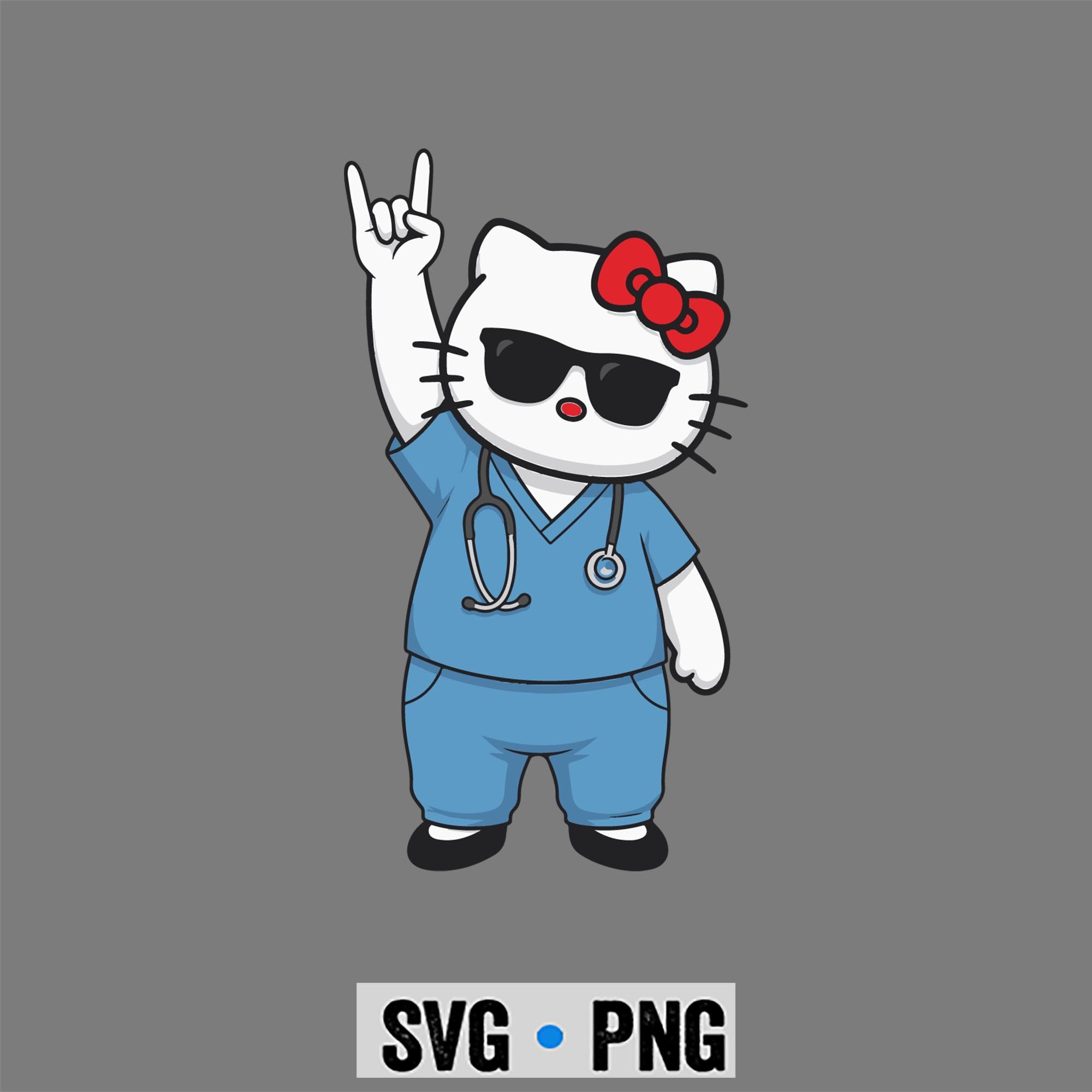 Hello Kitty Nurse SVG, Hello Kitty Nurse Week Appreciation Funny Nurse SVG PNG 1 Hello Kitty Nurse SVG, Hello Kitty Nurse Week Appreciation Funny Nurse SVG PNG