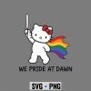 HelloKittyWePrideAtDawnFunnyLGBTSupportPrideMonth