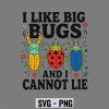 Big Bugs SVG, I Like Big Bugs and I Cannot Lie Insect Lover Entomologist SVG PNG 6 ILikeBigBugsandICannotLieInsectLoverEntomologist