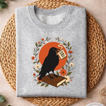 Alternative view of Dead Yet Dark Crow SVG, Is He Vintage Dead Yet Dark Crow Raven Bird SVG PNG