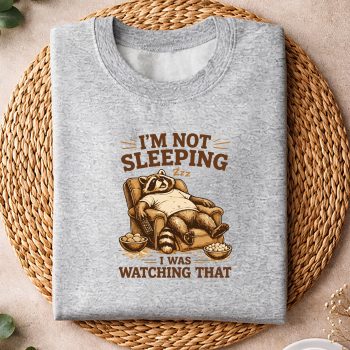 Alternative view of Lazy Raccoon Dad SVG, I was Watching that Lazy Raccoon Dad SVG PNG