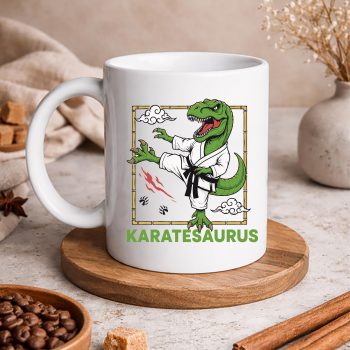 KarateDinosaurKaratesaurusTRexKaratistmug