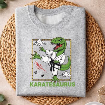 KarateDinosaurKaratesaurusTRexKaratistsweater