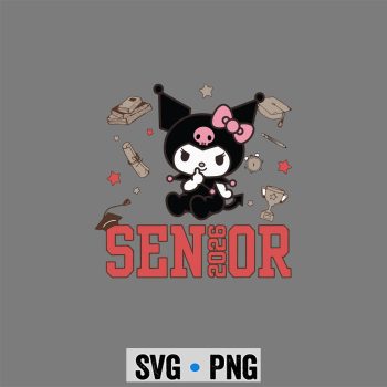 Kuromi Graduation 2026 SVG, Kuromi Graduation Senior 2026 Grad SVG PNG