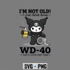 Kuromi WD40 SVG, Kuromi Im Not Old I Just Need Some WD40 and A Little Duct Tape SVG PNG 7 KuromiImNotOldIJustNeedSomeWD40andALittleDuctTape