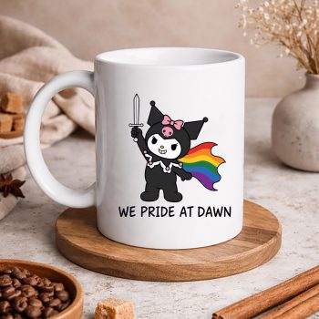 KuromiWePrideAtDawnFunnyLGBTSupportPrideMonthmug