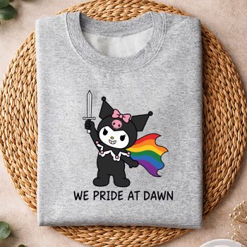 KuromiWePrideAtDawnFunnyLGBTSupportPrideMonthsweater