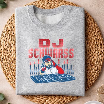 Alternative view of Kyle Schwarber Philadelphia SVG, Kyle Schwarber DJ Schwarbs Philadelphia Baseball SVG PNG