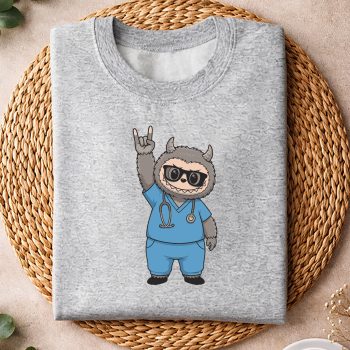 Alternative view of Labubu Nurse SVG, Labubu Nurse Week Appreciation Funny Nurse SVG PNG