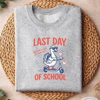 Alternative view of Goose Last Day SVG, Last Day of School Goose School is Out for Summer Teacher SVG PNG
