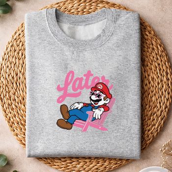 Alternative view of Last Day, Later Gator Funny Super Mario Meme Teacher Kids Last Day SVG PNG