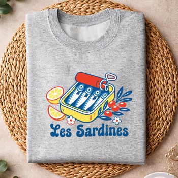 Alternative view of Seafood Coastal SVG, Les Sardines Retro Sardine Can Seafood Coastal SVG PNG