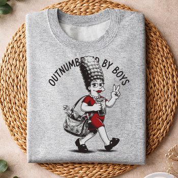 Alternative view of Motherhood, Marge Simpson Outnumbered By Boys Funny Mom Mama SVG PNG