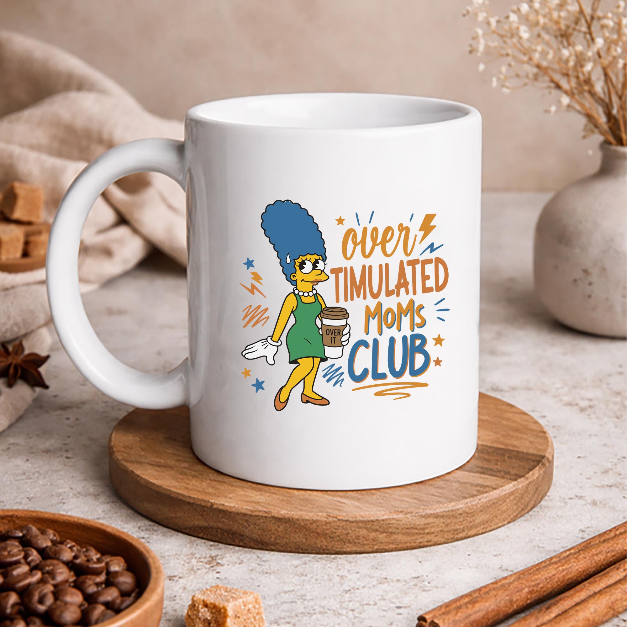 Simpson Moms Club, Marge Simpson Over Timulated Moms Club Coffee Funny Mama SVG PNG 3 Simpson Moms Club, Marge Simpson Over Timulated Moms Club Coffee Funny Mama SVG PNG - Image 3