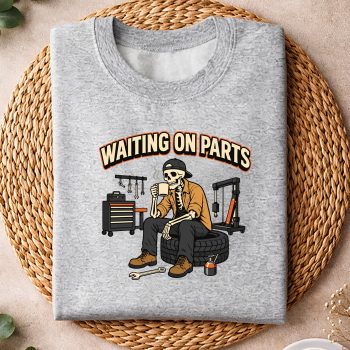 Alternative view of Mechanic Waiting Parts SVG, Mechanic Men Auto Repair Waiting on Parts Car Technician SVG PNG