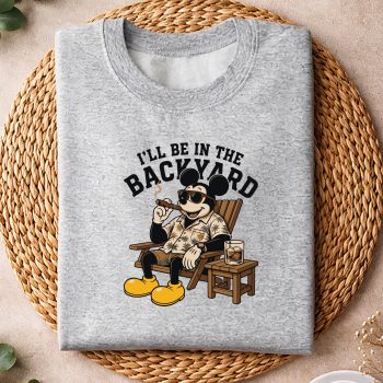 Alternative view of Mickey Cigar, Mickey I Will Be in The Backyard Cigar SVG PNG