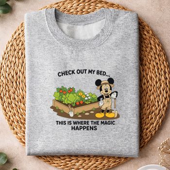 Alternative view of Mickey Mouse Garden SVG, Mickey Mouse Check Out My Bed This Where The Magic Happens Gardener SVG PNG