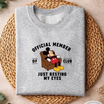Alternative view of Mickey Resting Eyes SVG, Mickey Official Member of Club Just Resting My Eyes Fathers Day SVG PNG