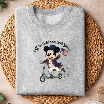 Alternative view of Mickey 250 Years Patriot SVG, Mickey Off to Celebrate 250 Years of Freedom Funny 4th of July SVG PNG