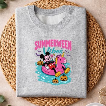 Alternative view of Mickey Summerween SVG, Mickey Summerween Vibes Funny Summer Unicorn Halloween SVG PNG