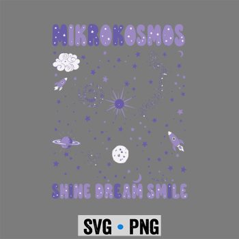 Mikrokosmos Astronaut SVG, Mikrokosmos Shine Dream Smile Twinkling Starlight Astronaut SVG PNG