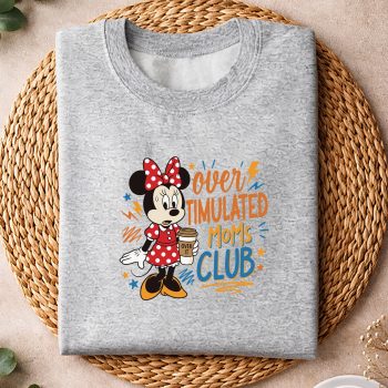 Alternative view of Minnie Moms Club, Minnie Over Timulated Moms Club Coffee Funny Mama SVG PNG