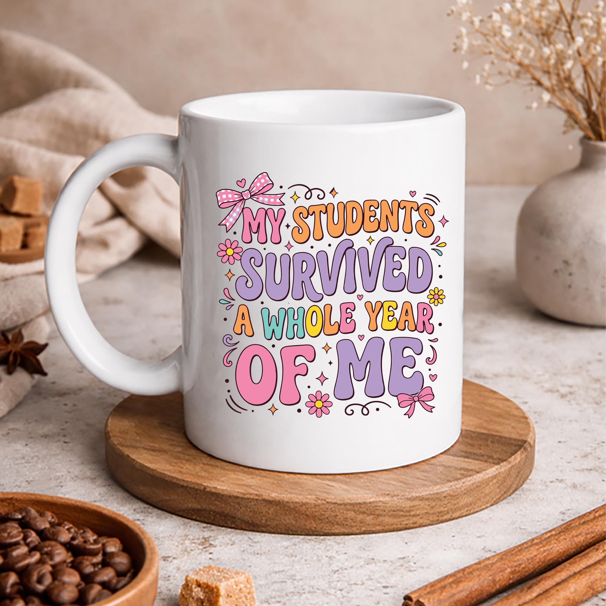 Students Survived Teacher SVG, My Students Survived A Whole Year of Me Teacher Coquette Bow SVG PNG 3 Students Survived Teacher SVG, My Students Survived A Whole Year of Me Teacher Coquette Bow SVG PNG - Image 3