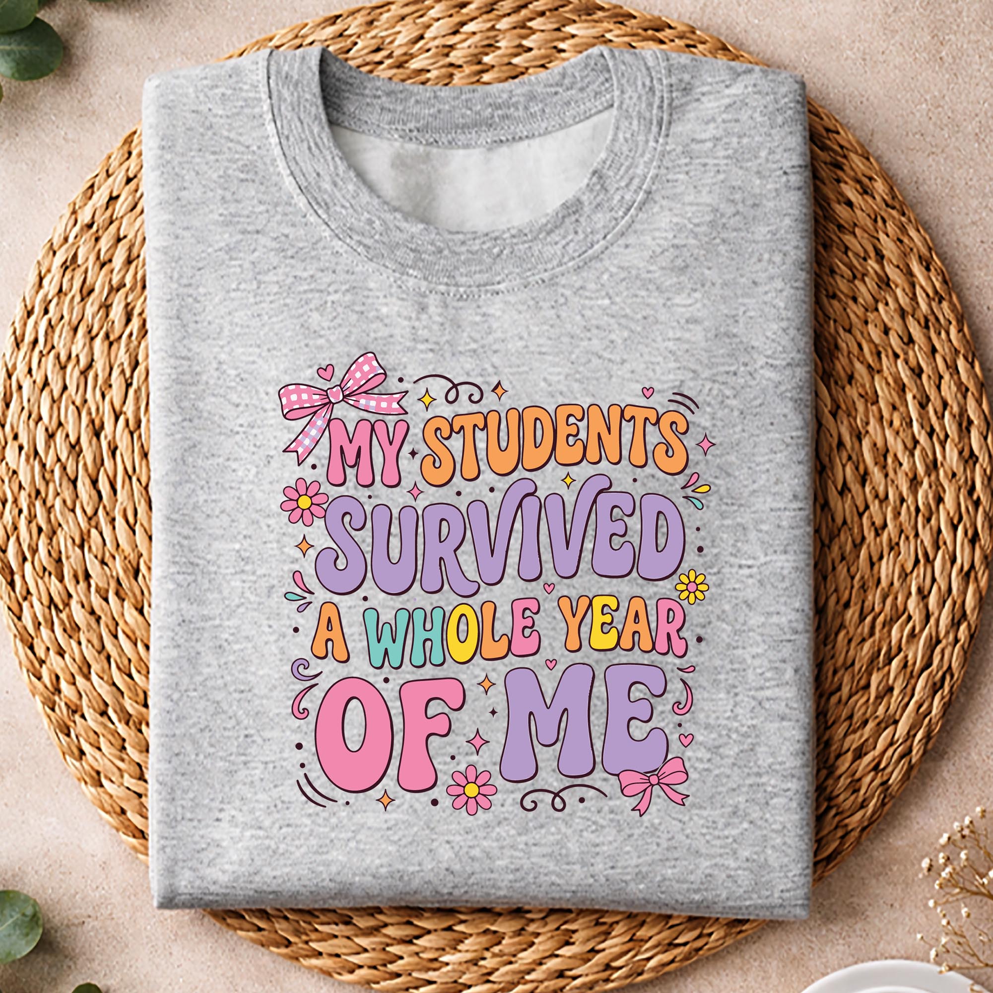 Students Survived Teacher SVG, My Students Survived A Whole Year of Me Teacher Coquette Bow SVG PNG 2 Students Survived Teacher SVG, My Students Survived A Whole Year of Me Teacher Coquette Bow SVG PNG - Image 2