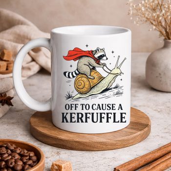 Raccoon Kerfuffle SVG, Off to Cause A Kerfuffle Raccoon Funny Meme SVG PNG 5 OfftoCauseAKerfuffleRaccoonFunnyMememug
